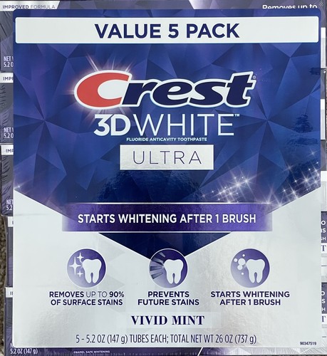 Crest dentifricio bianco - 3d,